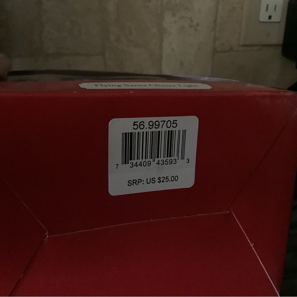 DEPARTMENT 56 Flying Santa Chaser Light Christmas New In Box RARE - Picture 2 of 4